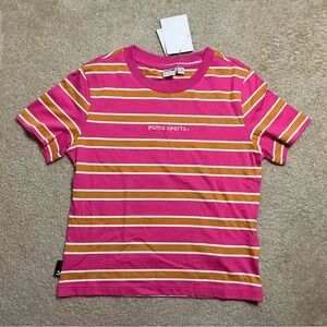 Puma Striped Top Size M NWT